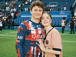 PSG stars joined on the pitch by glamorous WAGs after Champions League glory – as distraught Arsenal stars race back to London with families for Premier League trophy parade
