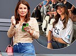 Coleen Rooney supports husband Wayne with their son Kit, 10, while Sam Thompson’s girlfriend Talitha Balinska makes an early return from Miami as they lead the Soccer Aid WAGs cheering on the star-studded squad