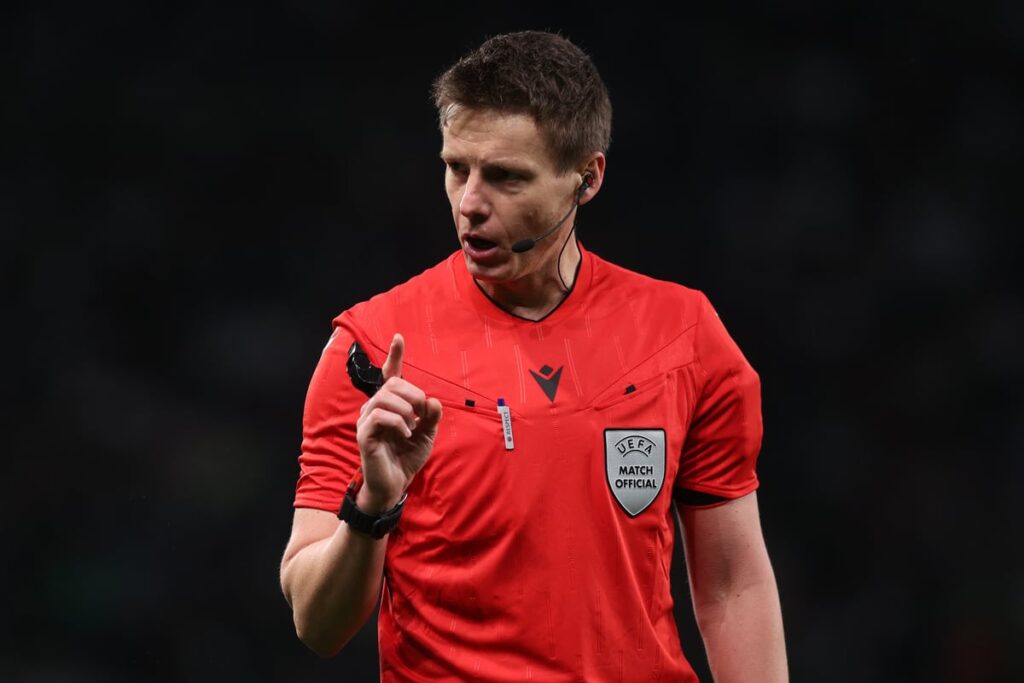 Who is the Champions League final referee? Arsenal get familiar face for PSG clash today