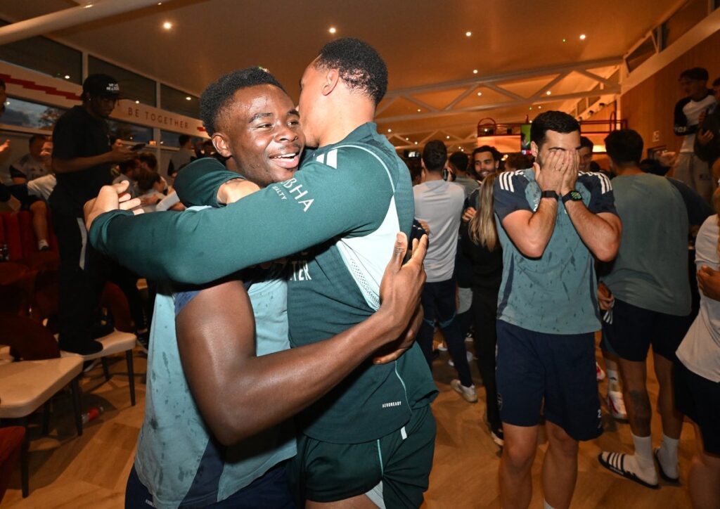 ‘Not laughing anymore’: Bukayo Saka and Myles Lewis-Skelly deliver verdict on Arsenal Premier League title win