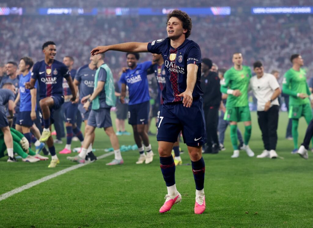 Joao Neves fires dig at Arsenal after PSG win Champions League final