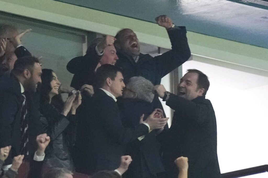 Prince of Wales cheers as Aston Villa head to Europa League final