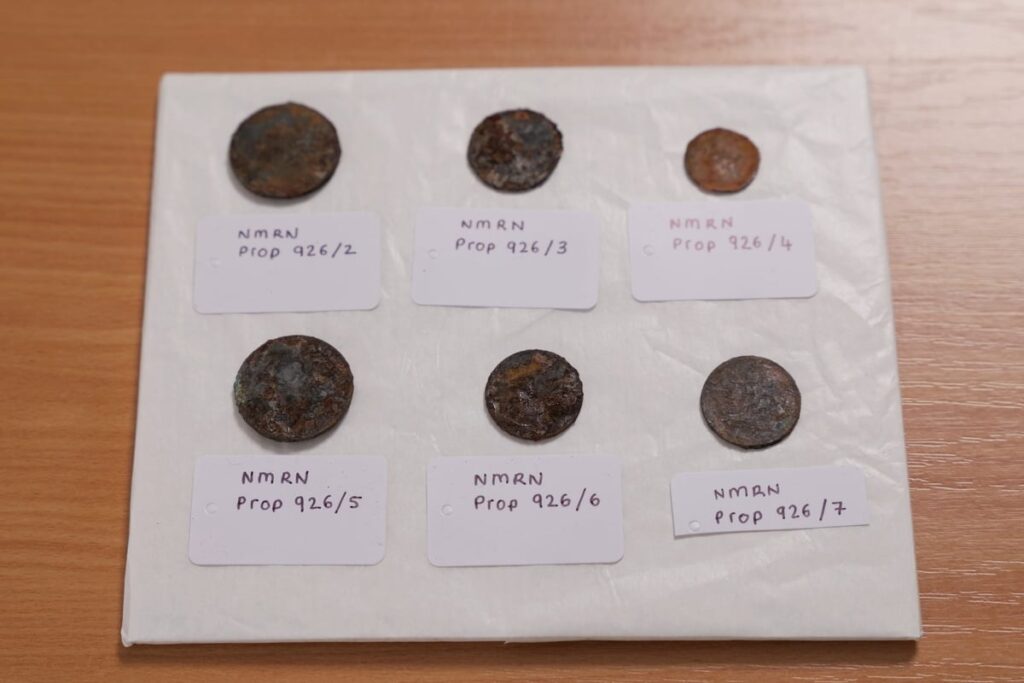 Six 19th century coins found placed under HMS Victory’s mast for ‘good fortune’