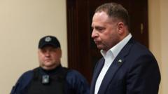 Zelensky’s ex-chief of staff in court as Ukraine corruption probe escalates