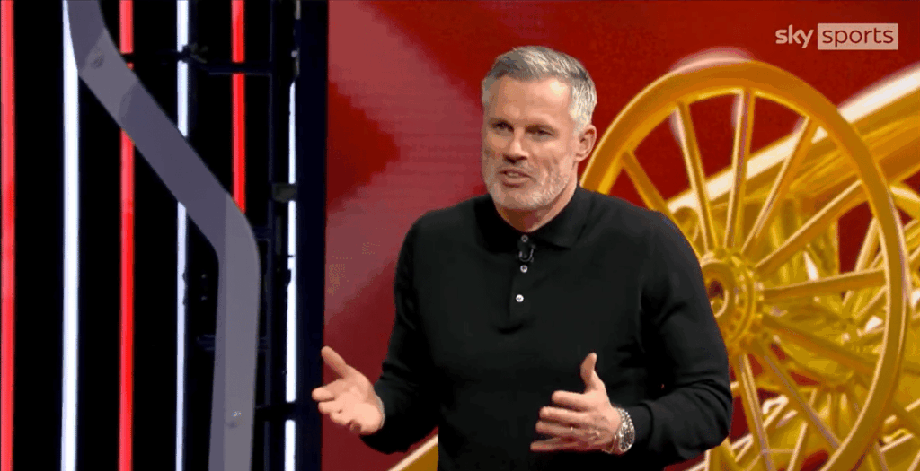 ‘Has to be’: Jamie Carragher blasts referee decision amid Arsenal red card controversy
