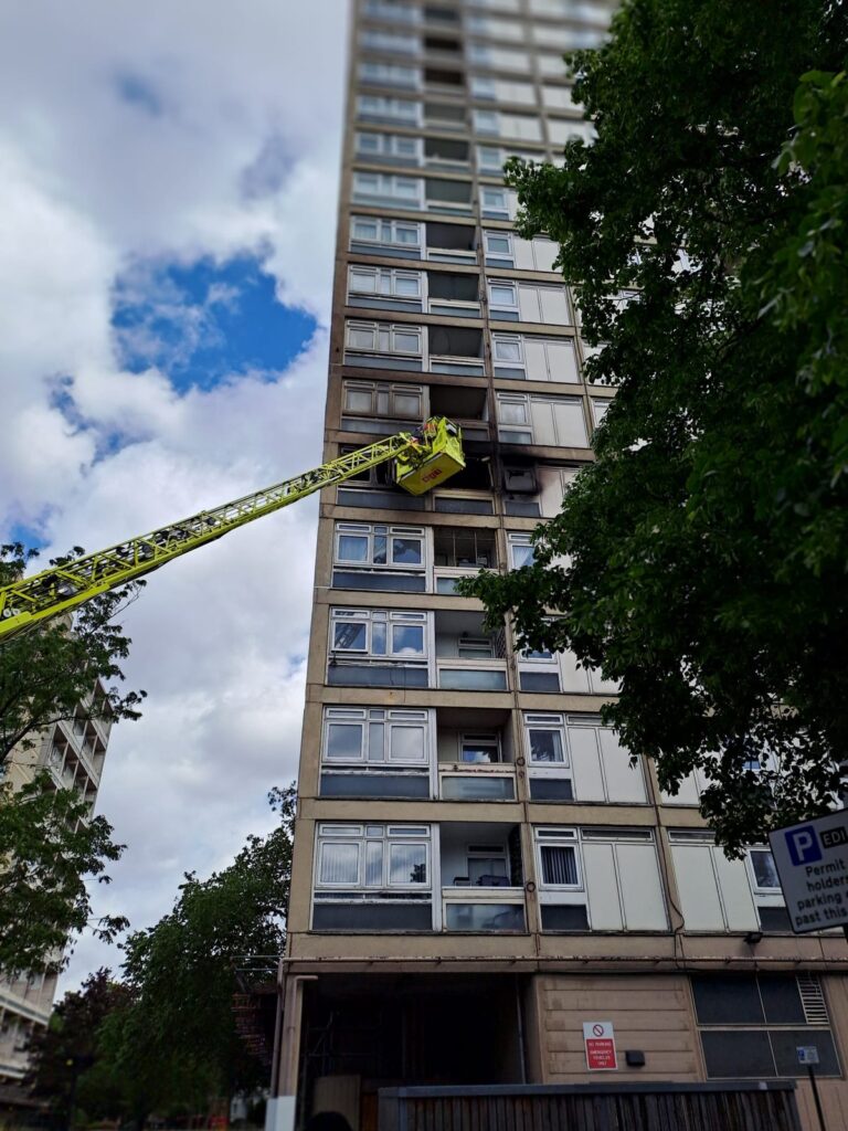 Maida Vale fire: Seven in hospital after tower block rescue as 100 firefighters battle blaze