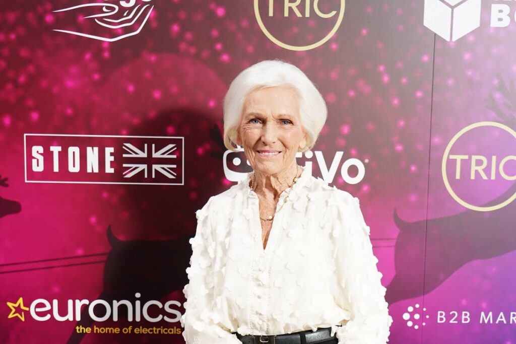 Mary Berry says we must ‘cherish’ BBC in Bafta fellowship speech