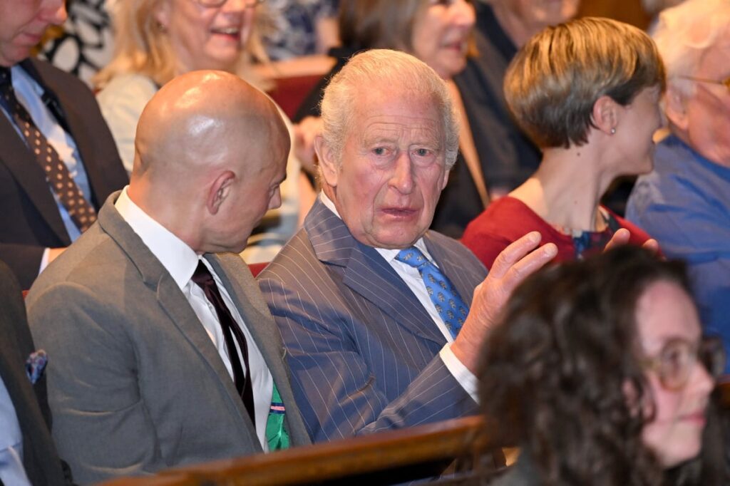 Charles delights theatregoers as he takes seat at sold-out show