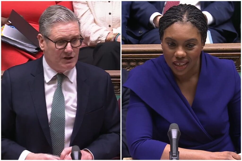 Back of the net! Badenoch hammers Starmer at PMQs as Labour manager loses dressing room
