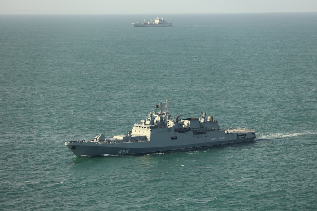 Russian frigate ‘fires warning shot’ at yacht in the Channel