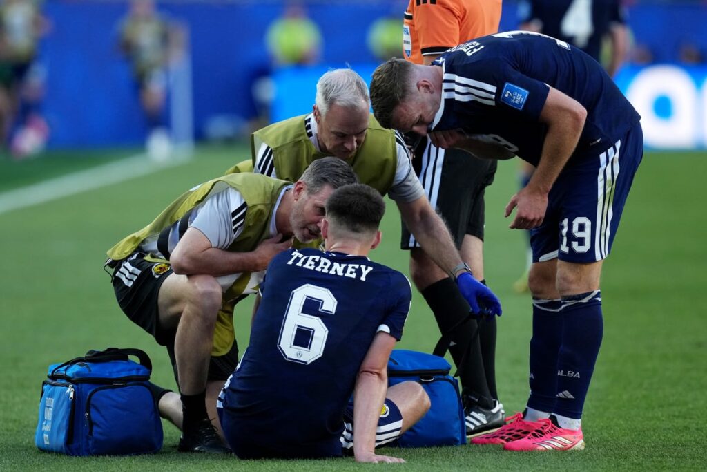 Steve Clarke issues Kieran Tierney injury update after Scotland star forced off against Morocco