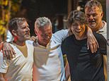 F1 legend David Coulthard, 55, staggers back to his hotel after booze-fuelled stag do ahead of wedding to Swedish model Sigrid Silversand, 31