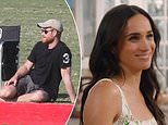 Prince Harry keeps it casual as he steps out without wife Meghan Markle to watch polo match