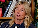 Zoe Ball fights back tears as she says panic attacks and ‘crippling anxiety’ brought on by perimenopause and the grief of her mother’s death left her struggling to get through Radio 2 shows