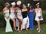 They’ve got that Friday feeling! Epsom Derby revellers dress to impress in thigh-skimming frocks and plunging necklines as they join stars like Lottie Moss and Charlotte Hawkins at Ladies Day