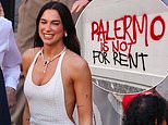 Dua Lipa ‘pays out £5,000 to residents in Palermo’ after furious locals protested city’s shut-down with graffiti on her lavish wedding weekend