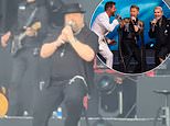 Mikey Graham says he’s ‘close to tears’ during emotional speech at Boyzone’s farewell gig – after sparking concerns by missing most of the concert