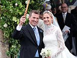 Beatrice and Eugenie join a VERY brolly wedding party: How Peter Phillips and Harriet Sperling’s wedding unfolded, from William and Kate’s rapturous arrival to Charles’s dramatic getaway