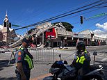 Huge magnitude 7.8 earthquake strikes the Philippines as buildings collapse and tsunami threat sends locals racing to higher ground