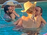 Bikini-clad Olivia Attwood and boyfriend Pete Wicks enjoy a steamy smooch in the pool as they embark on romantic getaway to St Tropez