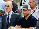 Prince Harry makes surprise appearance at NBA Finals without Meghan Markle… eight rows back from star-studded courtside seats