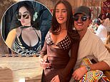 Harry Maguire enjoys a helicopter ride with bikini-clad wife Fern in St Tropez as he enjoys second lavish holiday after England World Cup heartbreak