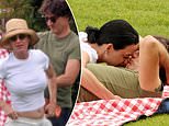 Katy Perry and Justin Trudeau look like lovestruck teenagers as they kiss during romantic picnic date