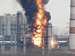 Humiliation for Putin as Ukrainian drones strike Moscow’s main oil refinery just ten miles from Kremlin