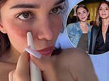 Cruz Beckham’s girlfriend Jackie Apostel promotes Victoria’s makeup products just hours after Brooklyn’s savage post