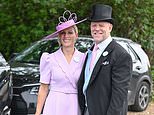 It wouldn’t be Ascot without the Tindalls! Beaming Zara and Mike are the first royals to arrive as they colour co-ordinate in lilac