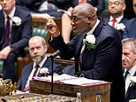 QUENTIN LETTS: Burly bungler Lammy was nervous, clutching his folder hard, like a spaniel with a ball