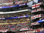 ‘Scores’ of ticketless England fans breach security and attend World Cup opener against Croatia in Texas – as ticketed supporters bemoan ‘ridiculous’ security in place for match