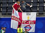 England fans forced to TAKE DOWN flags at World Cup opener with Croatia – as security enforce FIFA order to scupper tradition