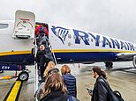 Up to 50 fuming Ryanair passengers are stranded in Greece as flight to UK leaves without them due to passport control delays at Athens airport