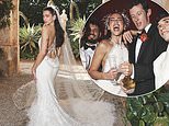 Dua Lipa stuns in a bespoke Chanel bridal gown and parties into the early hours as she shares the first pictures from her £1.5million Sicily wedding to Callum Turner