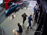Moment car ploughs into crowd before fleeing scene – injuring six: Police hunting ‘hit-and-run’ driver