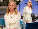 Josie Gibson displays her slimmed-down figure in a yellow lace dress on This Morning after spending £7k on liposuction to have 45 per cent of her arm removed amid lipoedema battle