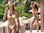 Alessandra Ambrosio, 45, looks tanned and toned in TINY bikini as she sports rumored engagement ring to the beach in Miami