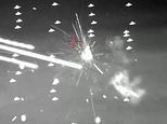 Astonishing moment South Korea blasts drone swarm out of the sky in military drill – before finishing them off with a laser cannon