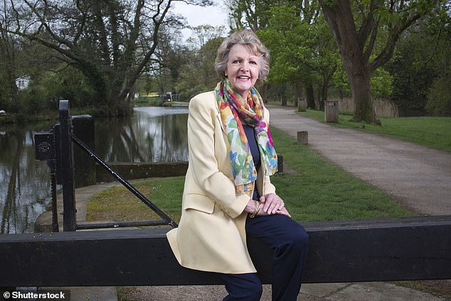Actress Dame Penelope Keith, who lived in Surrey, is pictured in a photoshoot in April 2017