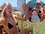 Lila Moss displays her abs in a tiny Burberry bikini as she enjoys swanky brand trip in Athens