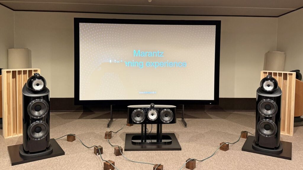 I heard a 9.4.6-channel Dolby Atmos system in Denon and Marantz’s elite reference listening room in their Japan factory — here’s what a best-in-class system with tech from Bowers & Wilkins, Oppo, and Sony can do