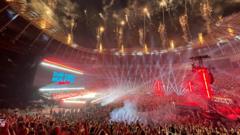 Bad Bunny: Latin star lights up London with history-making stadium show