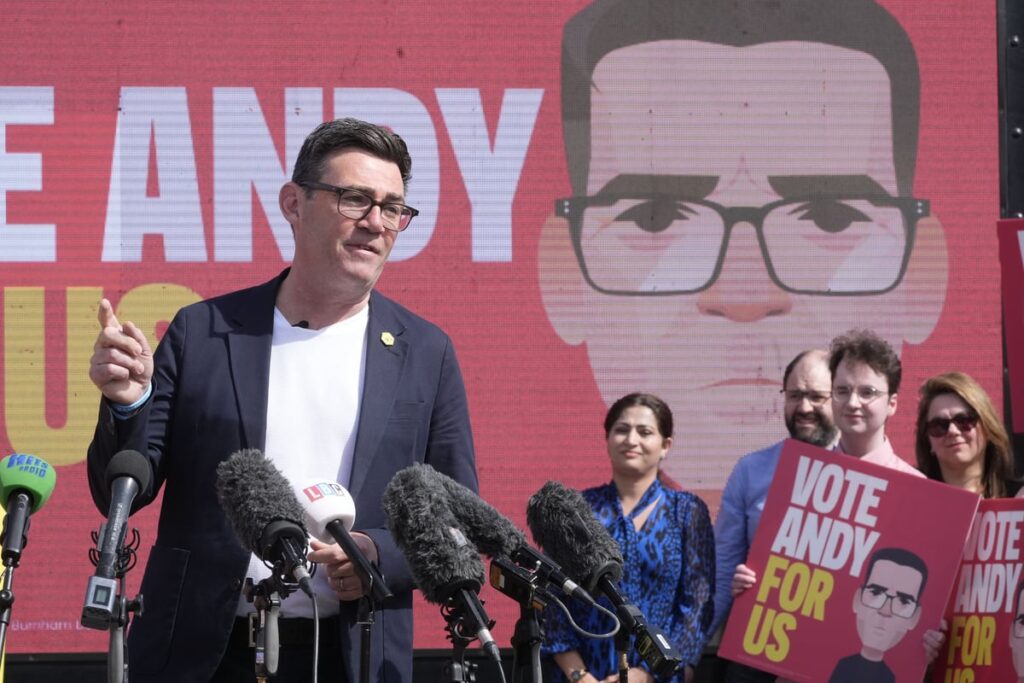 Reform UK removes Burnham posts after artist threatens legal action