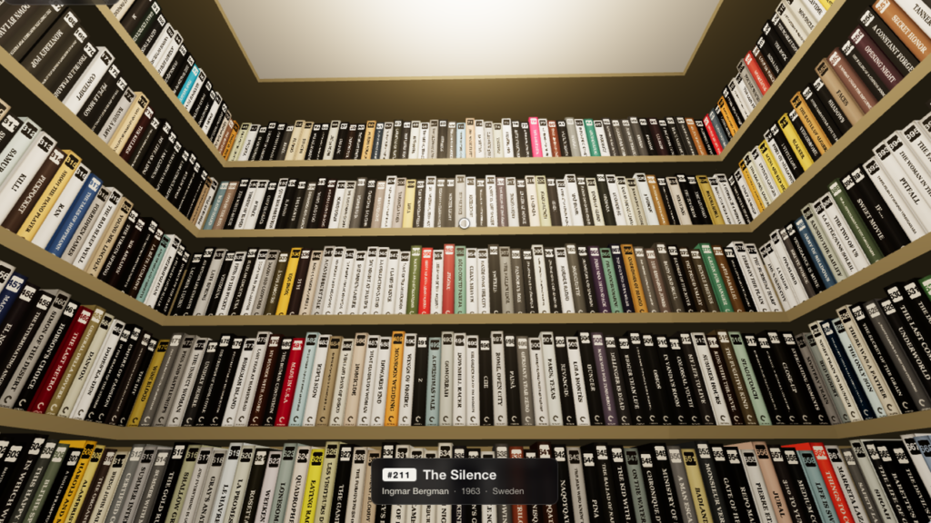 I absolutely love this virtual Criterion Closet, where you can explore the Blu-ray range in 3D from your web browser — pull out your favorites to take a look at the box art (waxing lyrical about them like you’re a famous actor is optional)