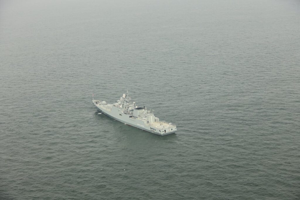 ‘Drifting’ Russian warship fired shots at British yacht to ‘prevent collision’