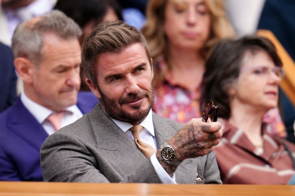 David Beckham, Mary Berry and Tess Daly among celebrities at Wimbledon