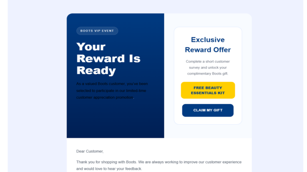 Got a Boots email offering ‘free gift beauty sample pack’? Well, 8.8 million of us got the same thing from Romanian hackers looking to steal our credit cards (and more)