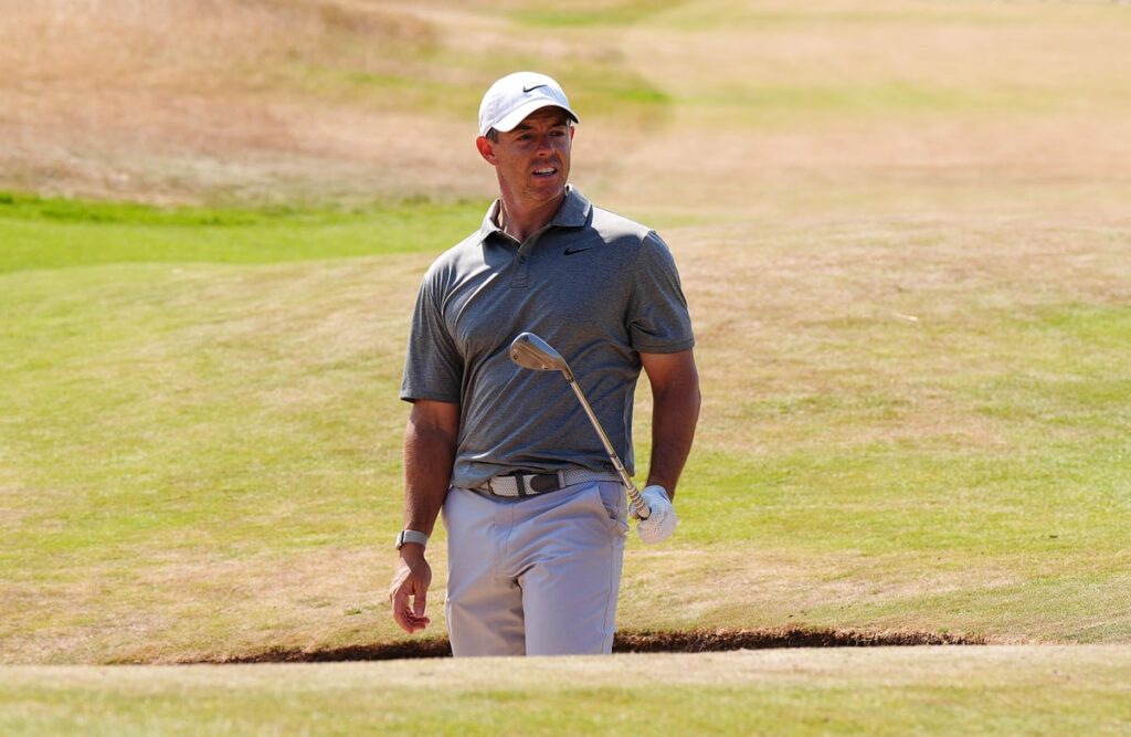 When is Rory McIlroy playing at the Open today? Tee times for round one