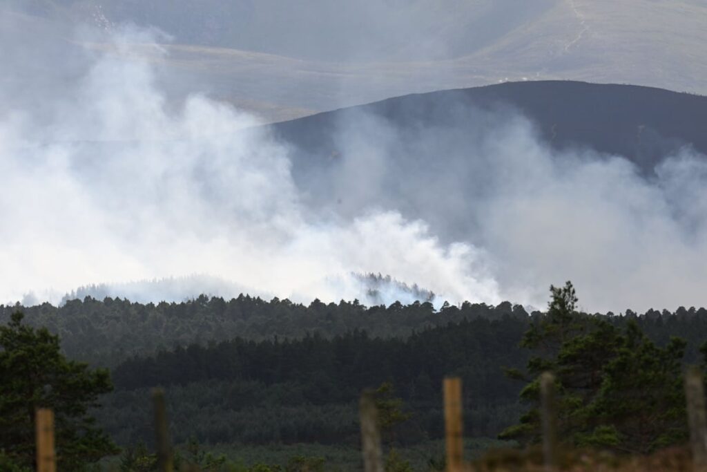 Residents return home as Cairngorms fire no longer ‘immediate threat’